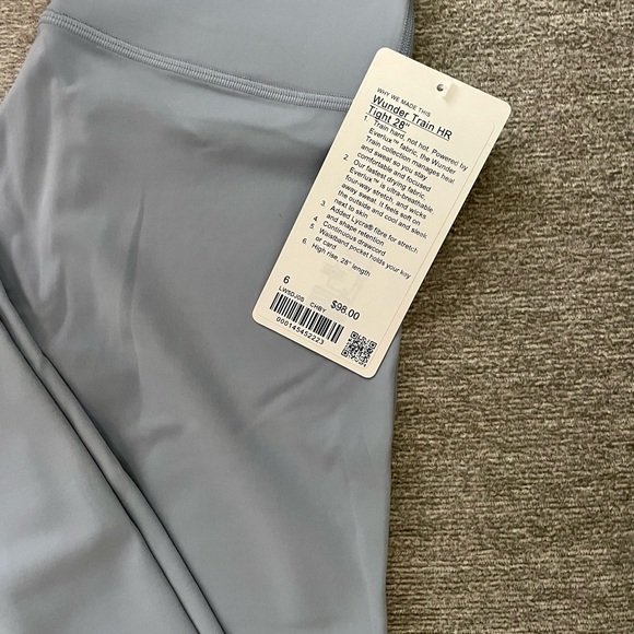 NWT LULULEMON WUNDER TRAIN HIGH-RISE TIGHT 28" Chambray Gray 6 - Picture 2 of 5